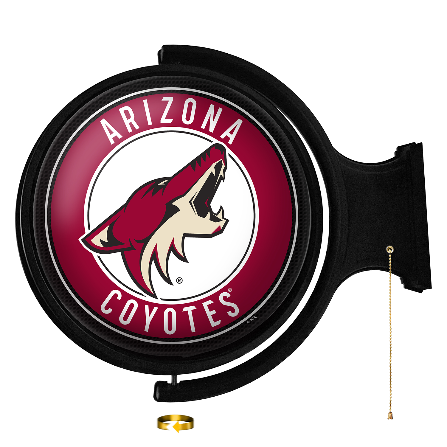 Arizona Coyotes Round Rotating Wall Sign