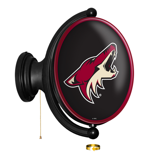 Arizona Coyotes Oval Rotating Wall Sign