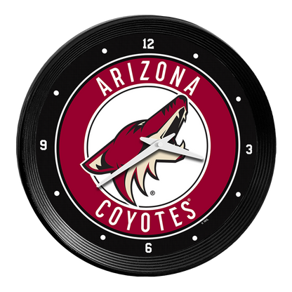 Arizona Coyotes Ribbed Wall Clock