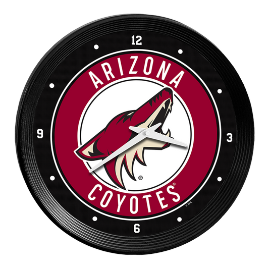 Arizona Coyotes Ribbed Wall Clock