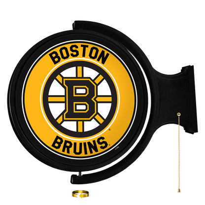 Boston Bruins Round Rotating Wall Sign