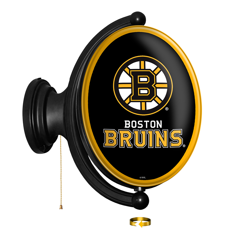 Boston Bruins Oval Rotating Wall Sign