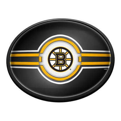 Boston Bruins Slimline Oval Lighted Wall Sign