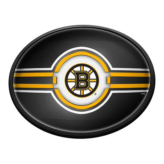 Boston Bruins Slimline Oval Lighted Wall Sign