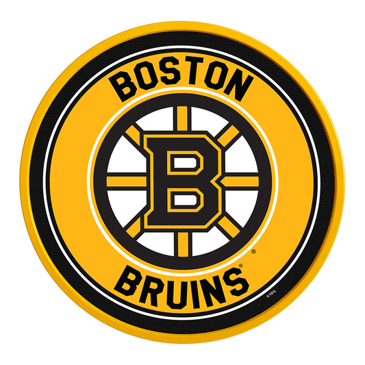 Boston Bruins Modern Disc Wall Sign