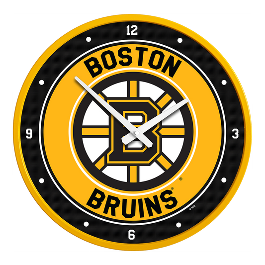 Boston Bruins Round Wall Clock