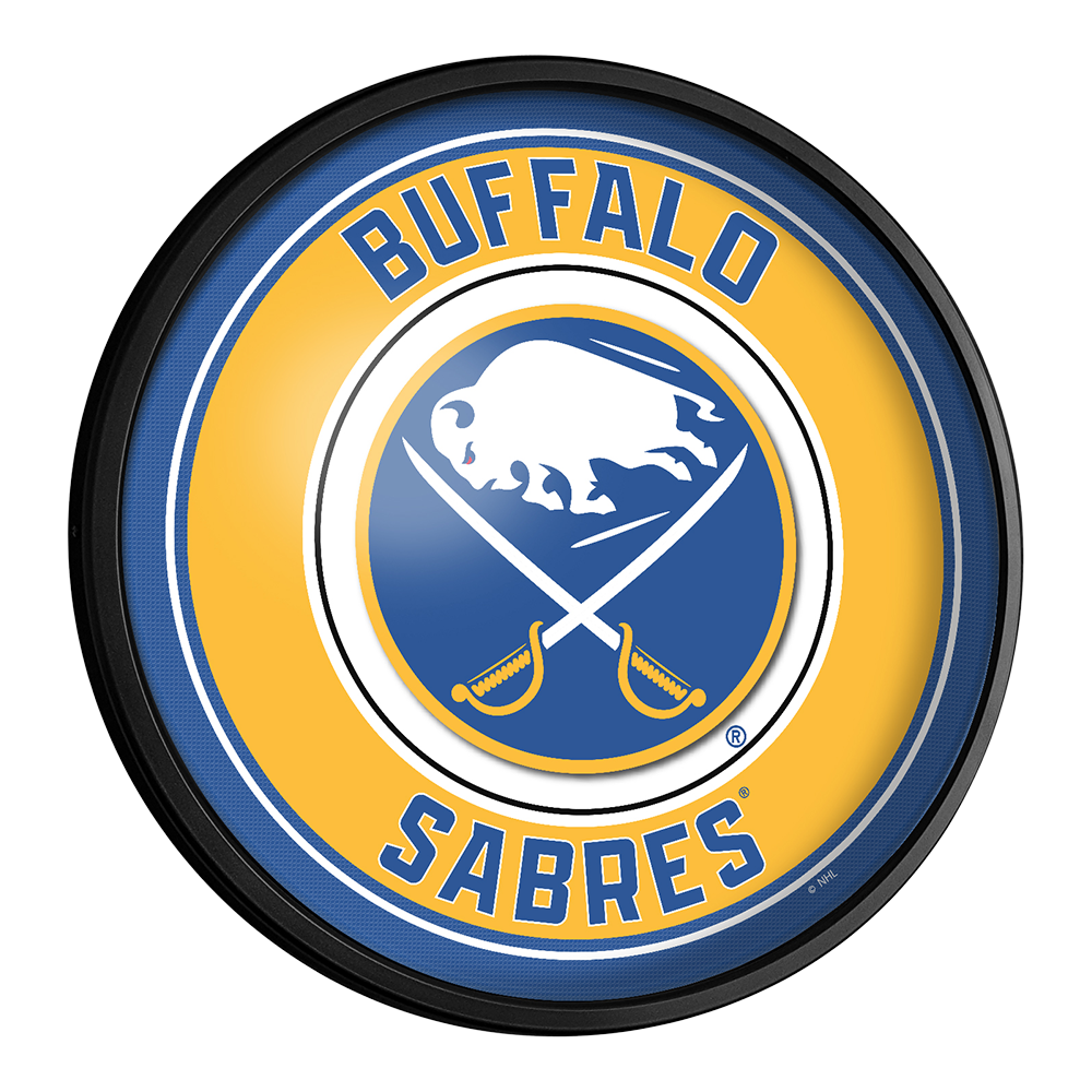 Buffalo Sabres Slimline Round Lighted Wall Sign