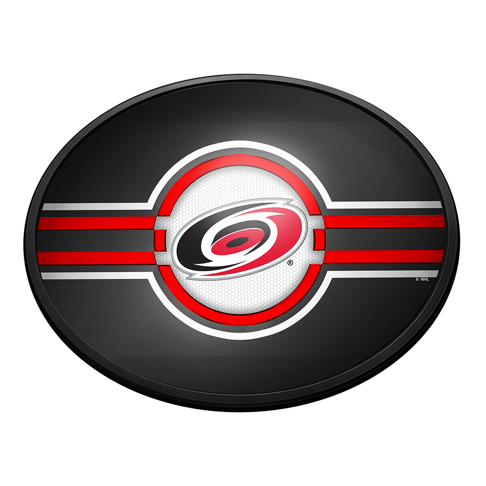 Carolina Hurricanes Slimline Oval Lighted Wall Sign