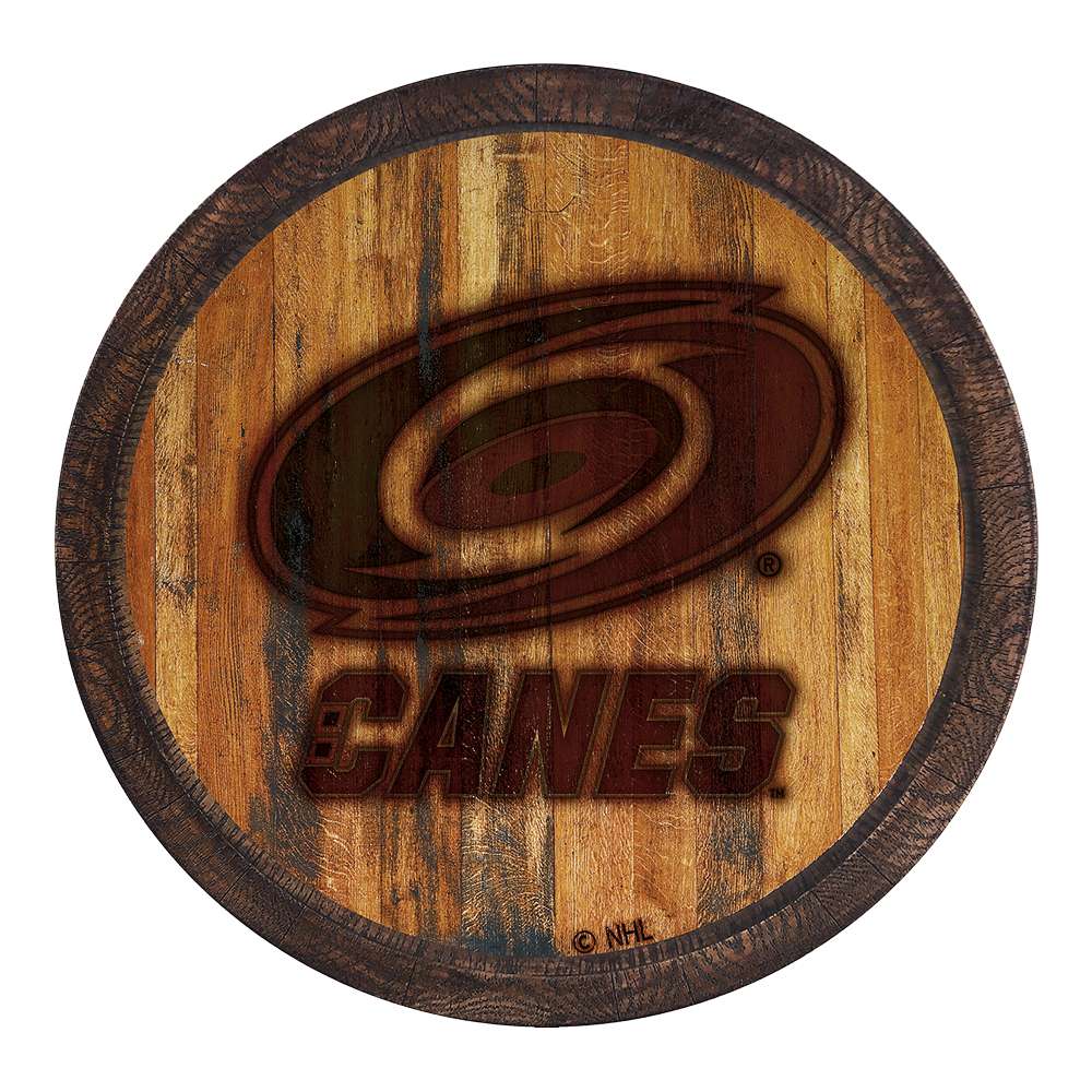 Carolina Hurricanes Branded Barrel Top Sign
