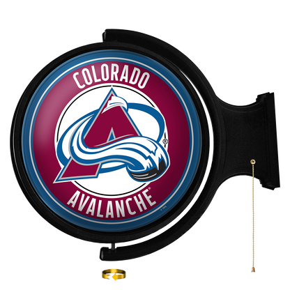 Colorado Avalanche Round Rotating Wall Sign