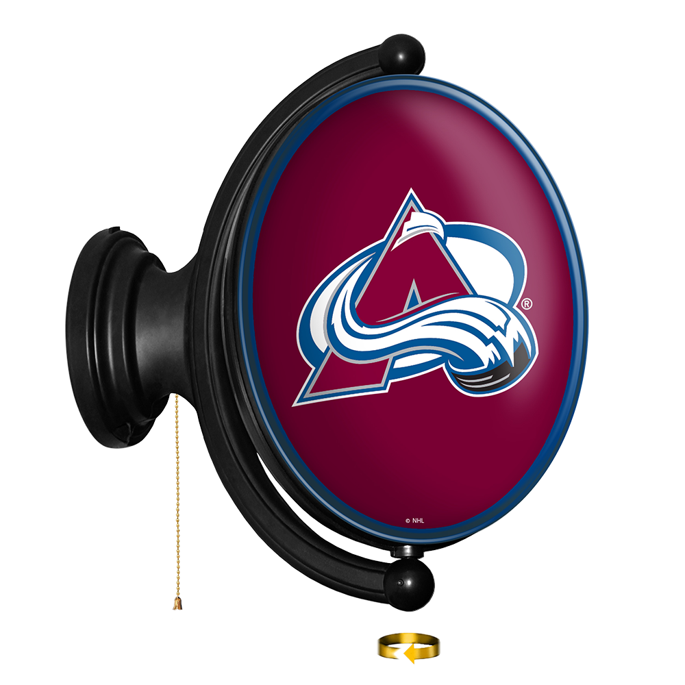 Colorado Avalanche Oval Rotating Wall Sign