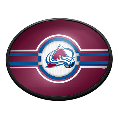 Colorado Avalanche Slimline Oval Lighted Wall Sign