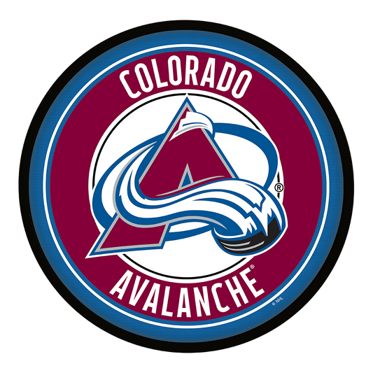Colorado Avalanche Modern Disc Wall Sign