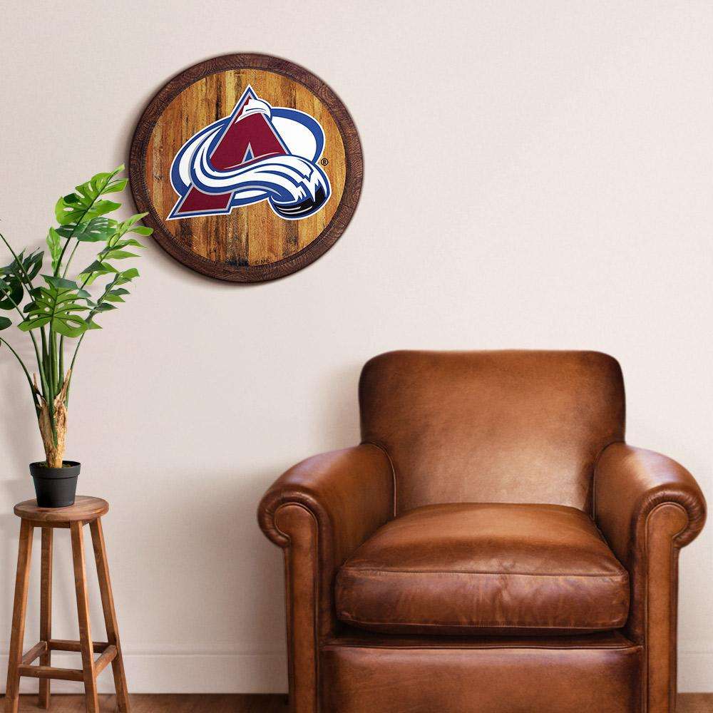 Colorado Avalanche Barrel Top Sign Room View