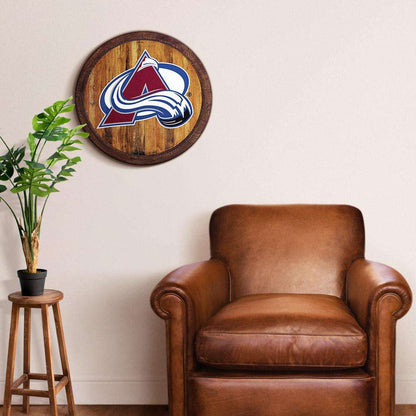 Colorado Avalanche Barrel Top Sign Room View