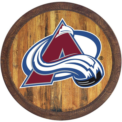 Colorado Avalanche Barrel Top Sign