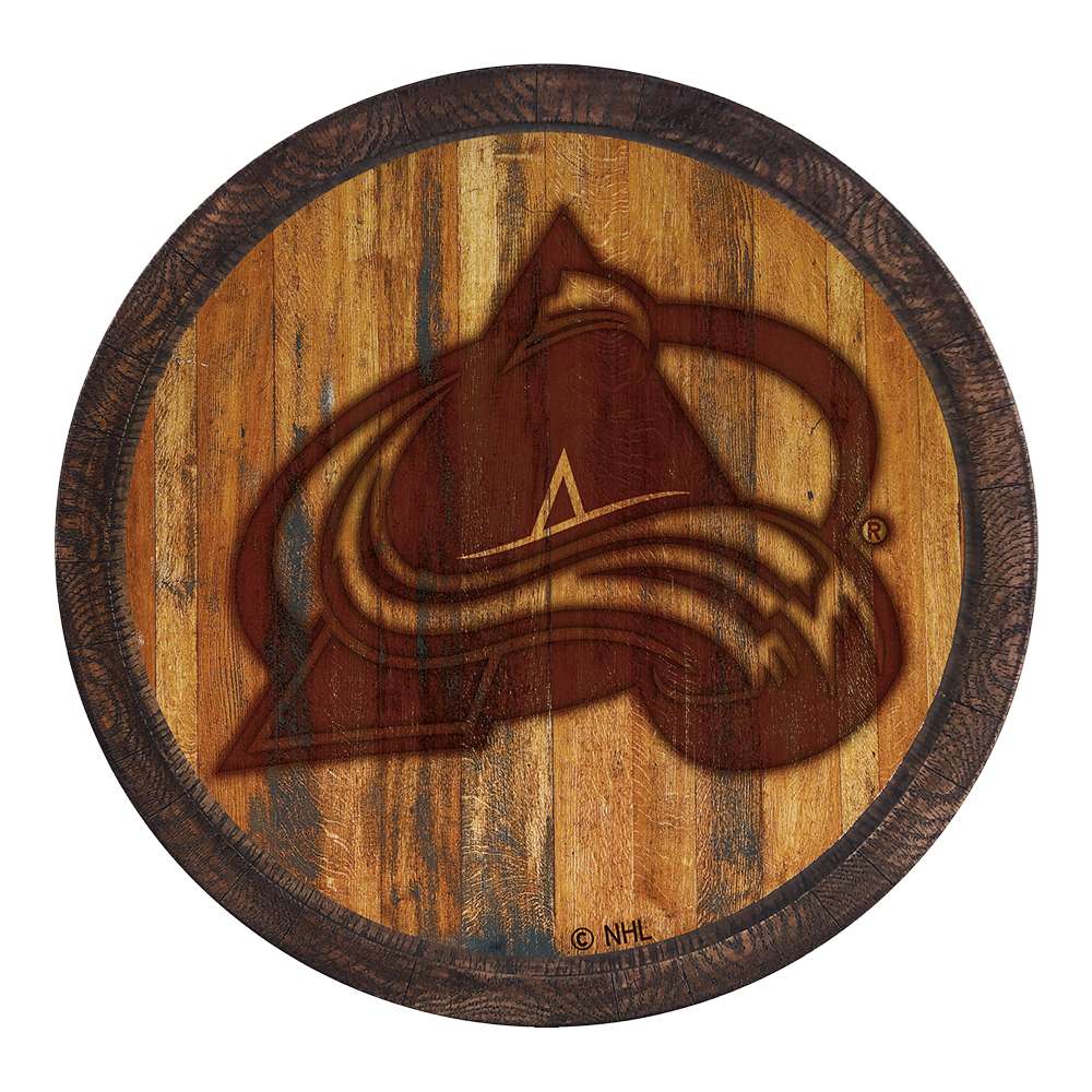 Colorado Avalanche Branded Barrel Top Sign