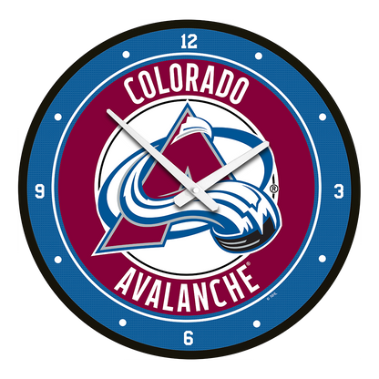 Colorado Avalanche Round Wall Clock