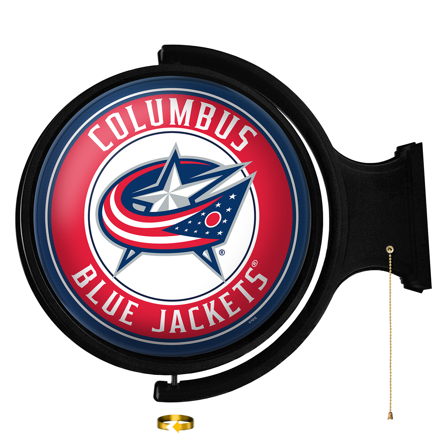Columbus Blue Jackets Round Rotating Wall Sign