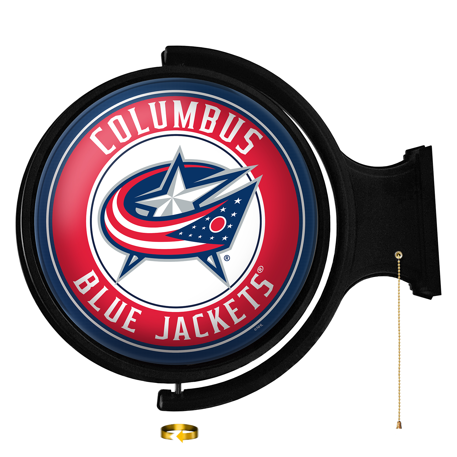 Columbus Blue Jackets Round Rotating Wall Sign