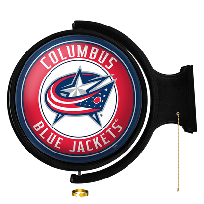 Columbus Blue Jackets Round Rotating Wall Sign