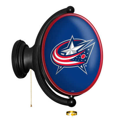 Columbus Blue Jackets Oval Rotating Wall Sign