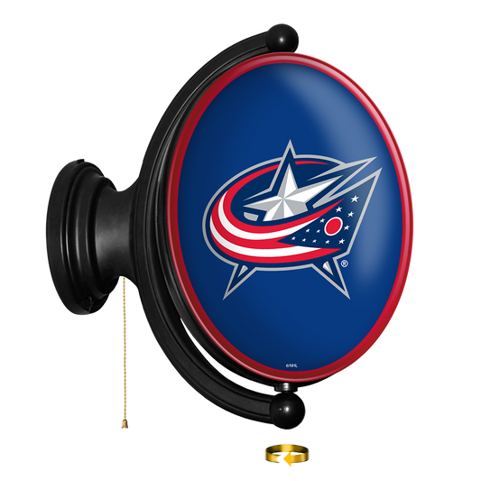 Columbus Blue Jackets Oval Rotating Wall Sign