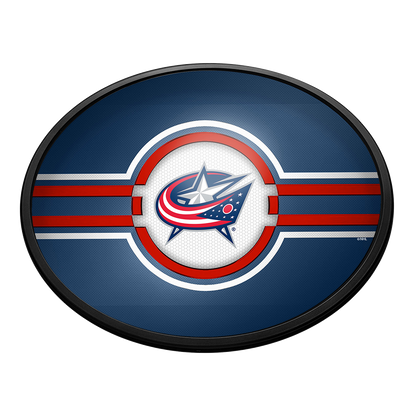 Columbus Blue Jackets Slimline Oval Lighted Wall Sign
