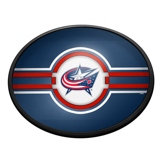Columbus Blue Jackets Slimline Oval Lighted Wall Sign