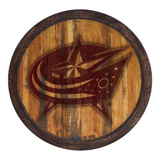 Columbus Blue Jackets Branded Barrel Top Sign