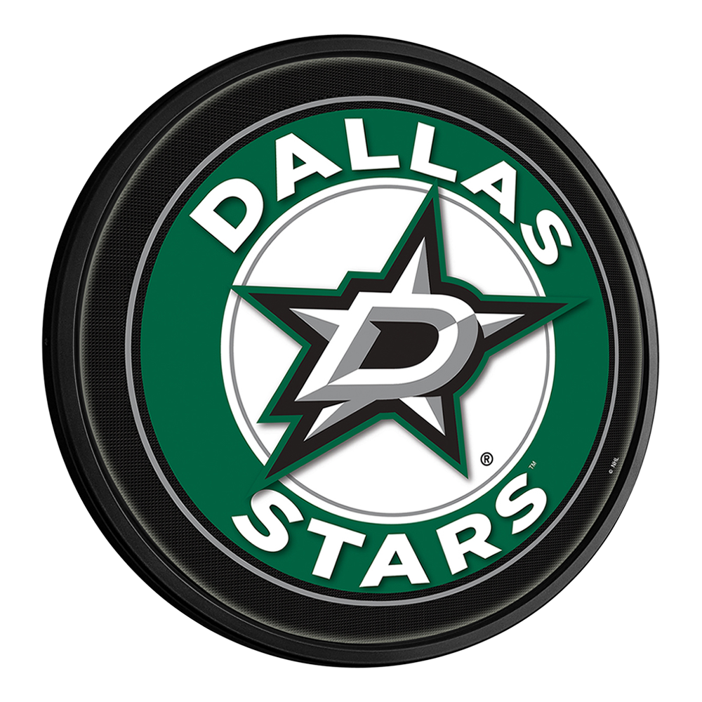 Dallas Stars Slimline Round Lighted Wall Sign