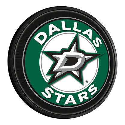 Dallas Stars Slimline Round Lighted Wall Sign