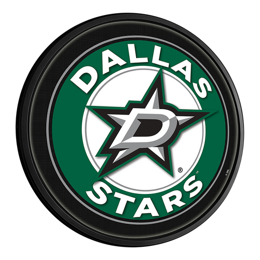 Dallas Stars Slimline Round Lighted Wall Sign