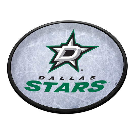 Dallas Stars Ice Rink Slimline Oval Lighted Wall Sign