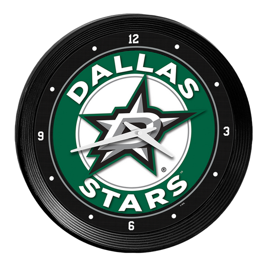 Dallas Stars Ribbed Wall Clock
