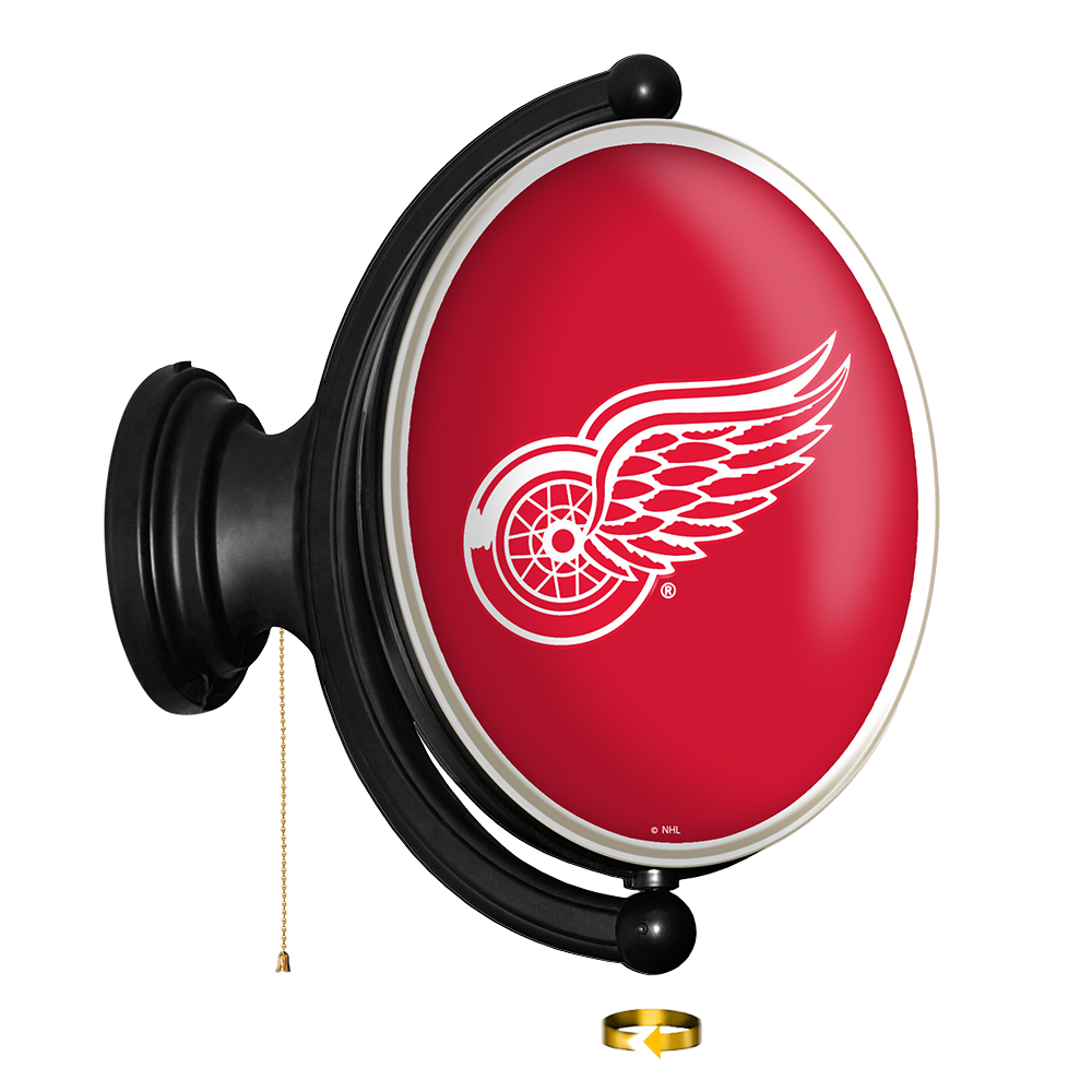 Detroit Red Wings Oval Rotating Wall Sign