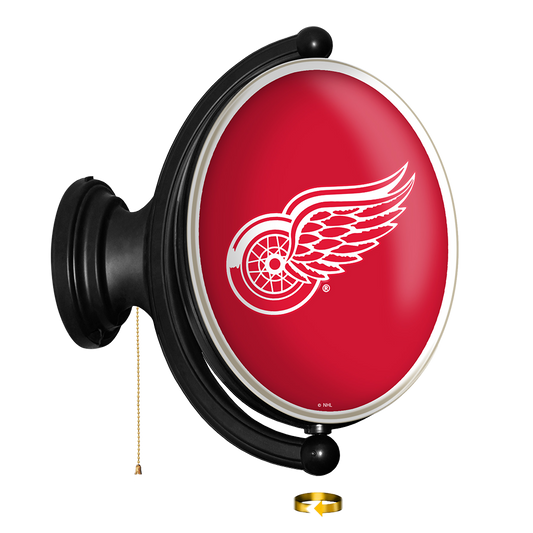 Detroit Red Wings Oval Rotating Wall Sign