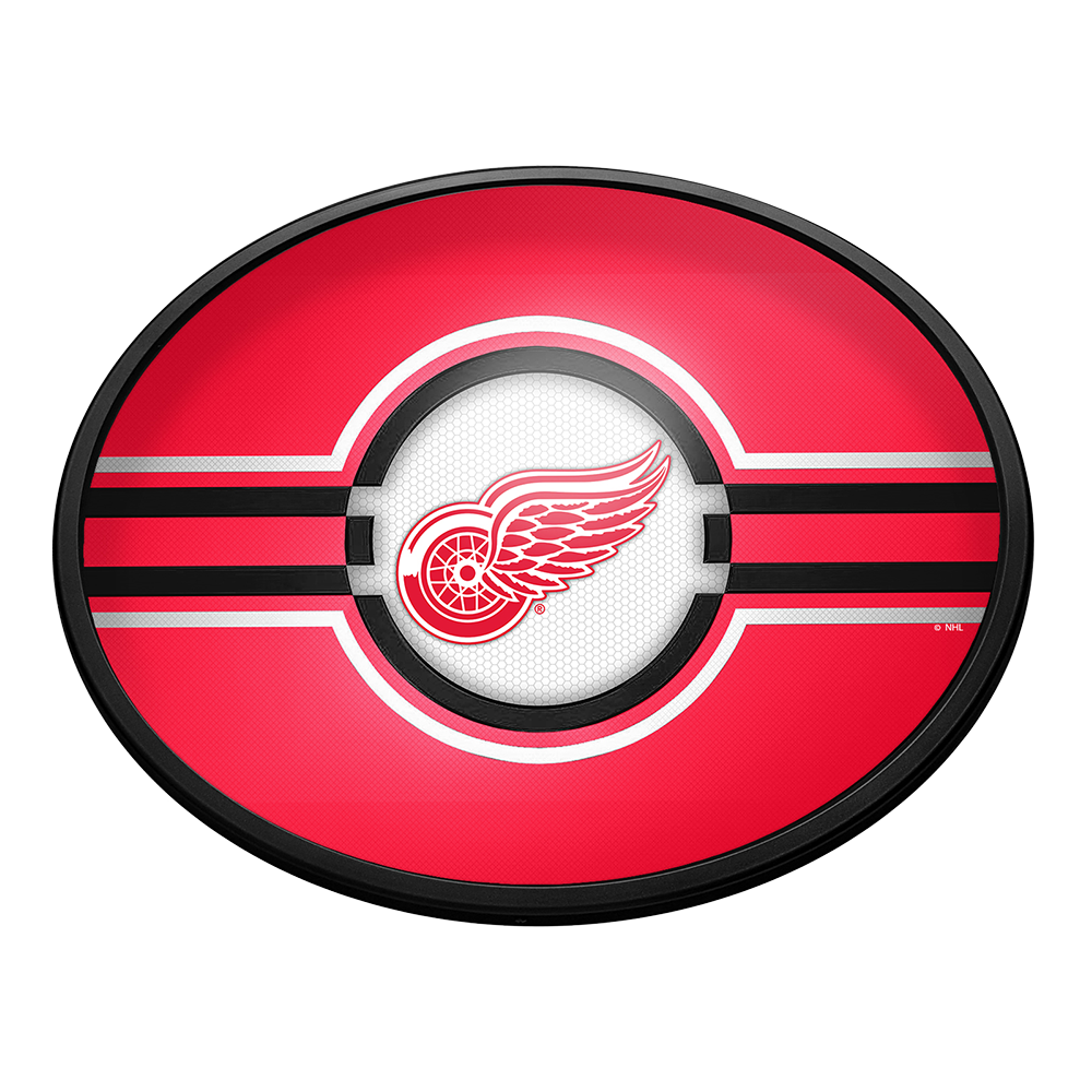 Detroit Red Wings Slimline Oval Lighted Wall Sign