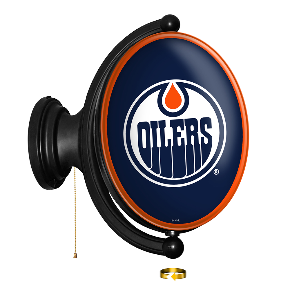 Edmonton Oilers Oval Rotating Wall Sign