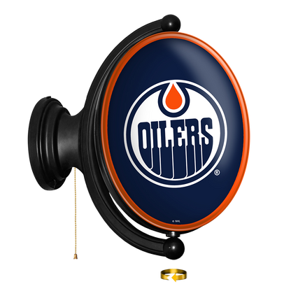 Edmonton Oilers Oval Rotating Wall Sign