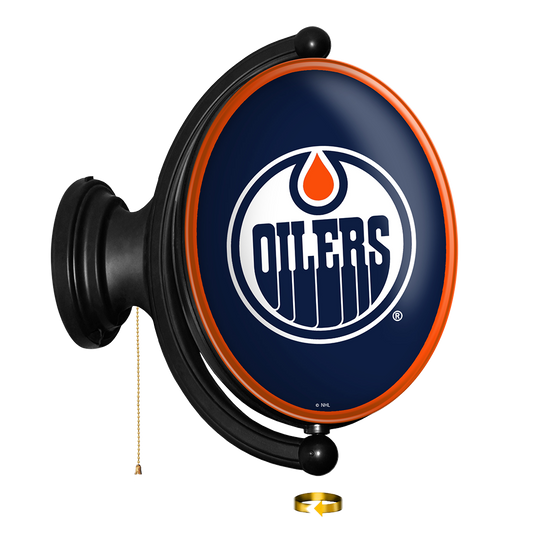 Edmonton Oilers Oval Rotating Wall Sign