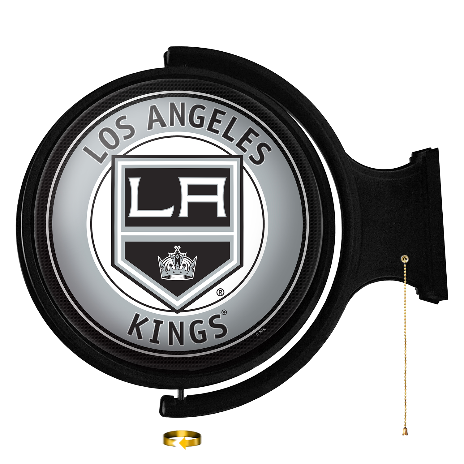 Los Angeles Kings Round Rotating Wall Sign