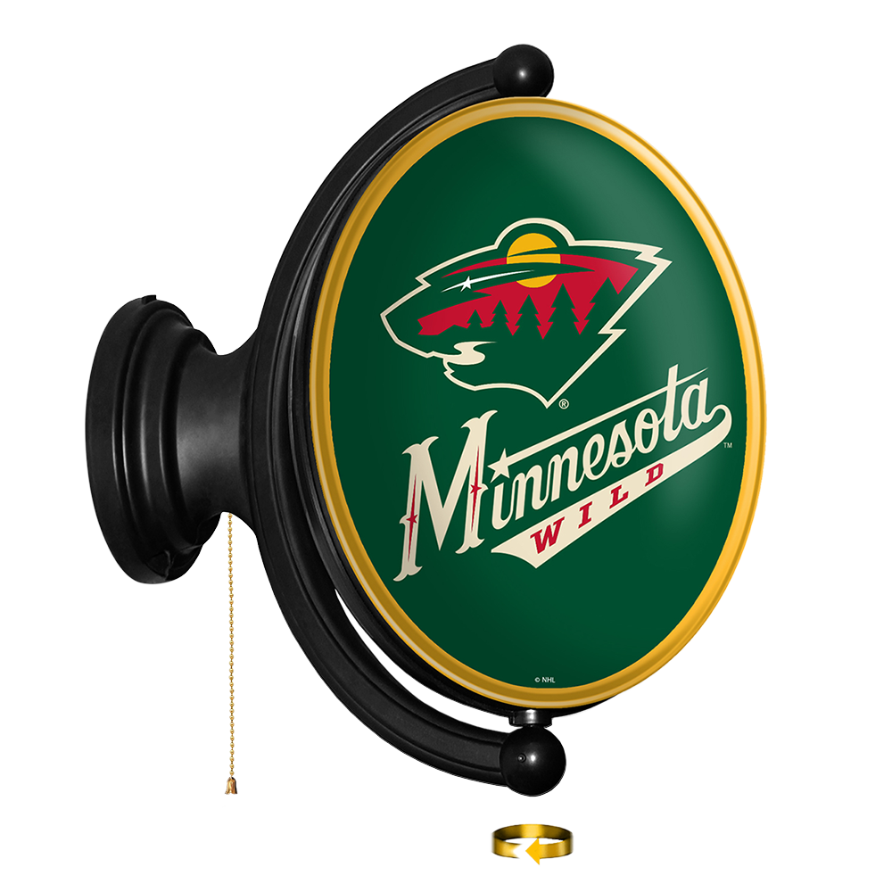Minnesota Wild Oval Rotating Wall Sign