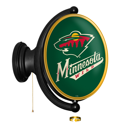 Minnesota Wild Oval Rotating Wall Sign