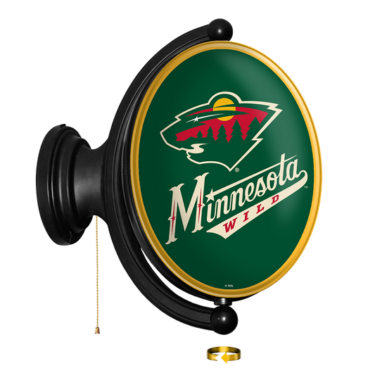 Minnesota Wild Oval Rotating Wall Sign