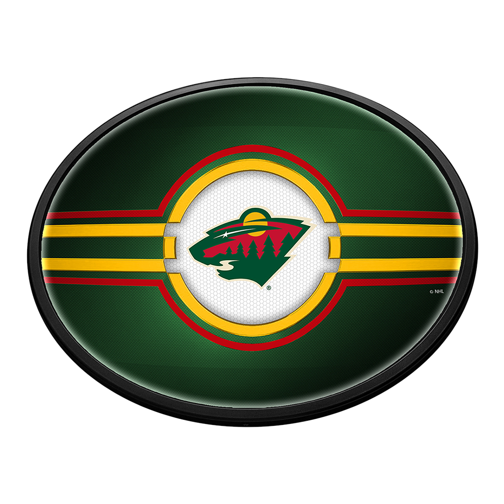 Minnesota Wild Slimline Oval Lighted Wall Sign
