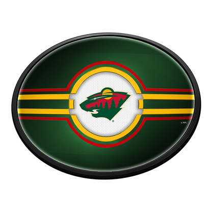 Minnesota Wild Slimline Oval Lighted Wall Sign