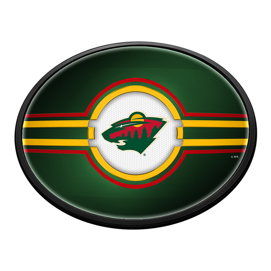 Minnesota Wild Slimline Oval Lighted Wall Sign