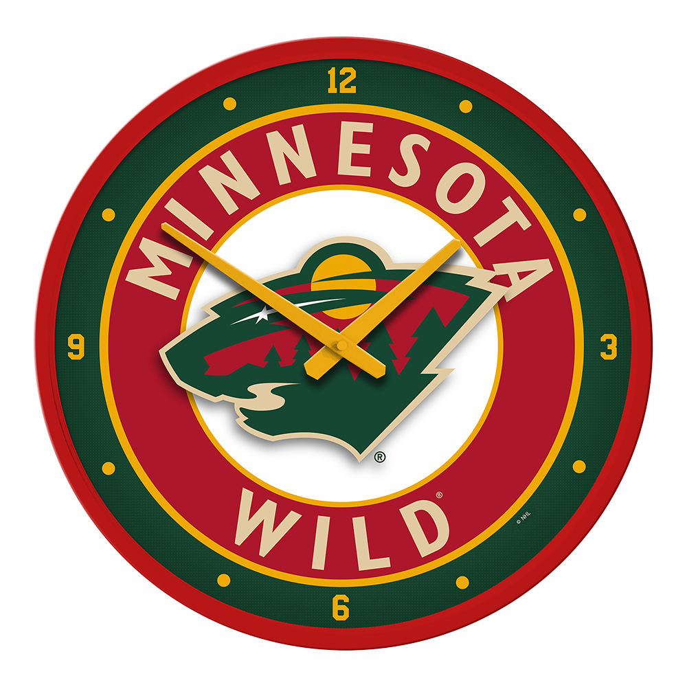 Minnesota Wild Round Wall Clock