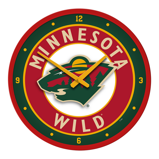 Minnesota Wild Round Wall Clock